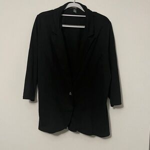 Style & Co Black Blazer - Soft Knit Fabric